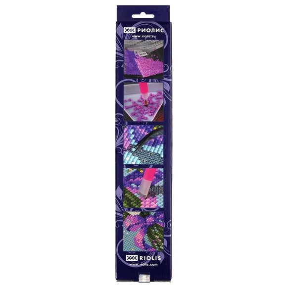 Dahlias Diamond Mosaic Embroidery Kit By RIOLIS - Picture 3 of 3